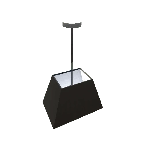 Hanging Light-001 - Trapezoid Shade Cobalt